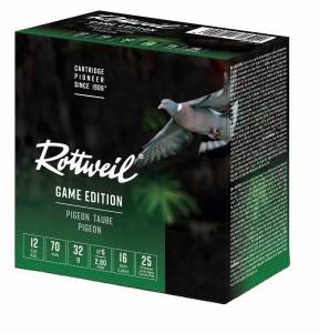 Pack ROTTWEIL 100 cartouches Cal. 12 X 70 Game Edition Pigeon 36g Pb 6.