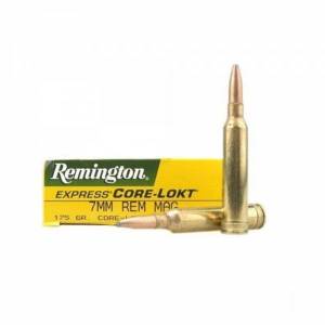 Cartouches 7 Rem. Mag. REMINGTON 175 Grs CORE - LOKT PSP.