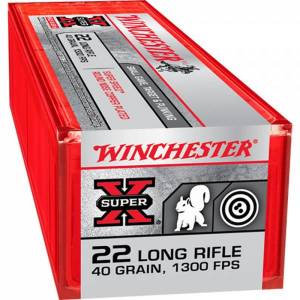 Cartouches 22 LR WINCHESTER SUPER X HV par 100.