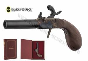 Pistolet PEDERSOLI DERRINGER LIEGI Cal. 44 en Coffret / Livre.