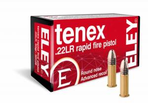 Cartouches 22 LR ELEY TENEX RAPID FIRE PISTOL X 50.