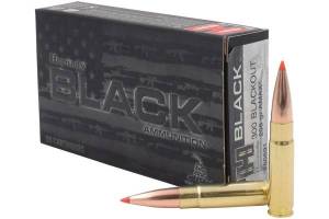 Cartouches 300 BLACKOUT HORNADY Black Edition 208 Grs A - Max X 20.