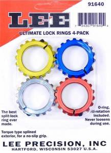 Bagues écrou LEE Ultimate Lock Ring Colours X 4.