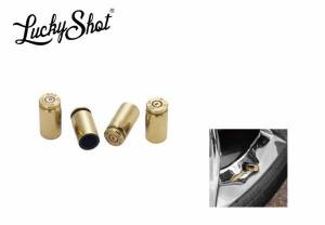 Lucky Shot Bouchons de valve Laiton Cal. 40 S&W. - Blister de 4..