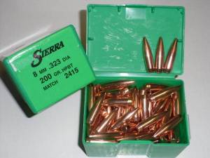 Ogives Sierra .323 / 8 MM 200 Grs HPBT Match Réf. 2415.